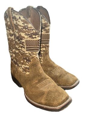 Ariat Tan Leather Boot Interior Label